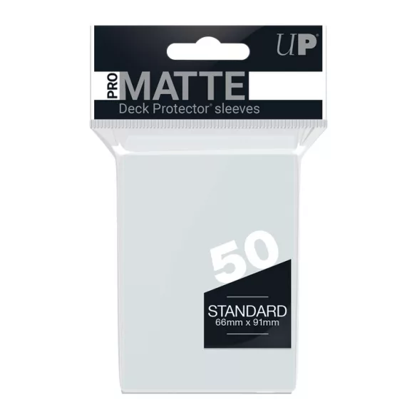 UP - Standard Sleeves - Pro-Matte - Non Glare - White (50 Sleeves)-82651