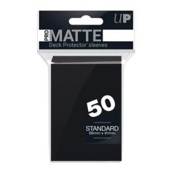 UP - Standard Sleeves - Pro-Matte - Non Glare - Black (50 Sleeves)-82728