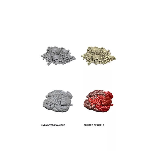 Wizkids Deep Cuts Unpainted Miniatures: Pile of Bones & Entrails-73422