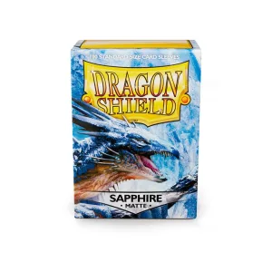 Dragon Shield Matte Sleeves - Sapphire (100 Sleeves)-AT-11028