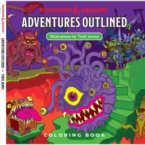 D&D Adventures - Outlined Coloring Book kifestőkönyv