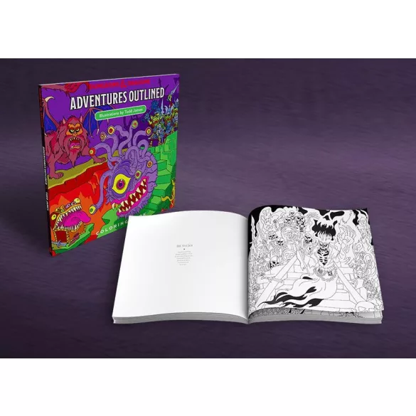 D&D Adventures - Outlined Coloring Book kifestőkönyv