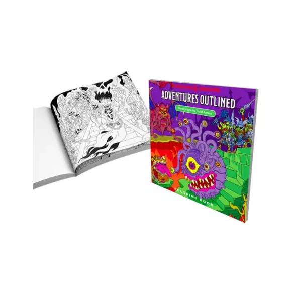 D&D Adventures - Outlined Coloring Book kifestőkönyv