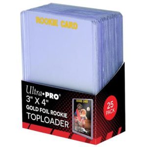 UP - Toploader - 3" x 4" Rookie Gold (25 pieces)-81180