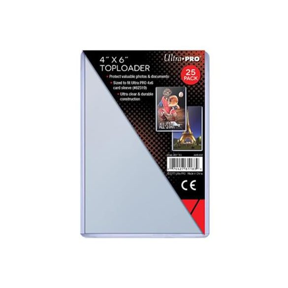 UP - 4" x 6" Toploader (25 Pieces)-81183