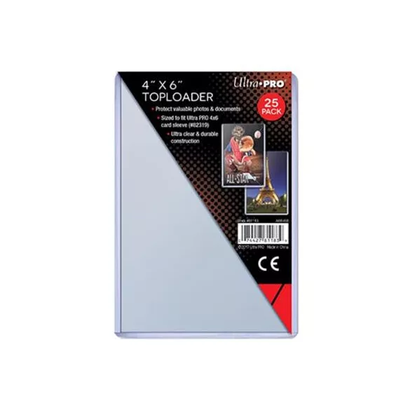UP - 4" x 6" Toploader (25 Pieces)-81183