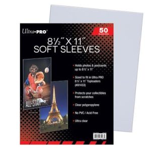 UP - 8-1/2" x 11" Soft Sleeves (50 Sleeves)-85568