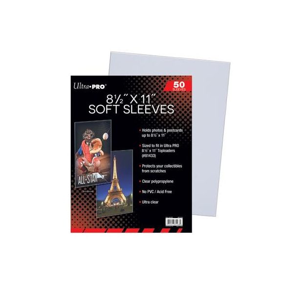 UP - 8-1/2" x 11" Soft Sleeves (50 Sleeves)-85568
