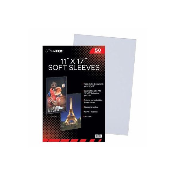UP - 11" x 17" Soft Sleeves (50 Sleeves)-85569