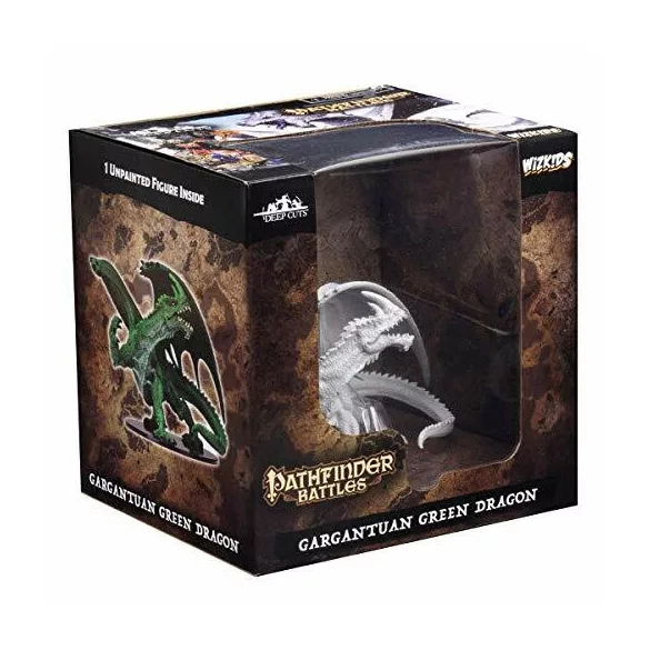 Pathfinder Battles Deep Cuts: Gargantuan Green Dragon miniatűra