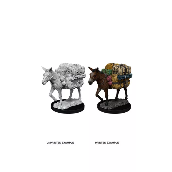 Wizkids Deep Cuts Unpainted Miniatures: Pack Mule-73552