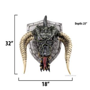 D&D Replicas of the Realms: Black Dragon Trophy Plaque-WZK73447
