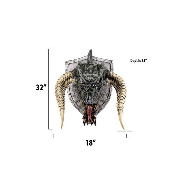 D&D Replicas of the Realms: Black Dragon Trophy Plaque-WZK73447