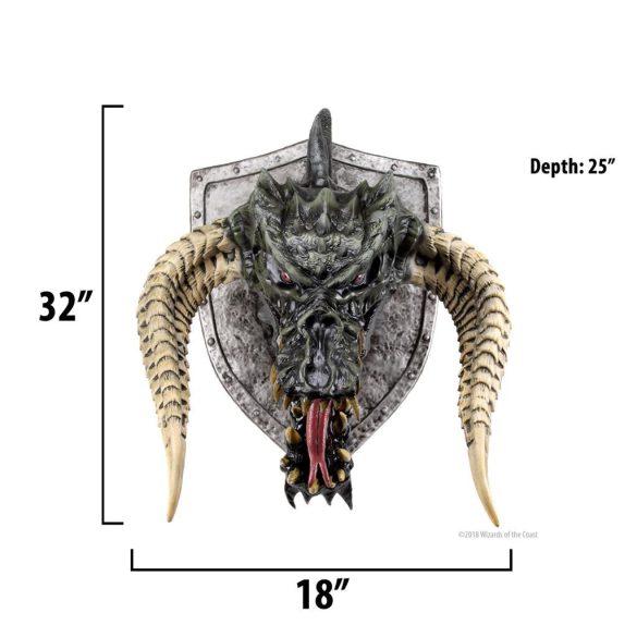 D&D Replicas of the Realms: Black Dragon Trophy Plaque-WZK73447