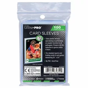 UP - 2-1/2" x 3-1/2" Antimicrobial Card Sleeves (100 Sleeves)-85854