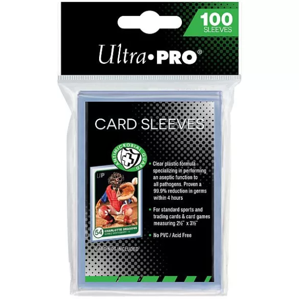 UP - 2-1/2" x 3-1/2" Antimicrobial Card Sleeves (100 Sleeves)-85854