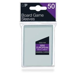 UP - Board Game Sleeves - Euro Mini Size 44x68mm (50 Sleeves)-82661