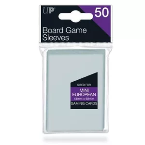 UP - Board Game Sleeves - Euro Mini Size 44x68mm (50 Sleeves)-82661