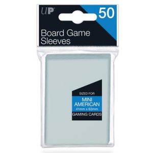 UP - Board Game Sleeves - American Size 41x63mm (50 Sleeves)-82662