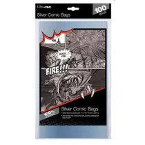 UP - Comic Bags - Silver Size (100 Bags)-81976