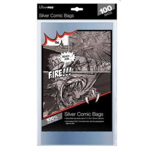 UP - Comic Bags - Silver Size (100 Bags)-81976