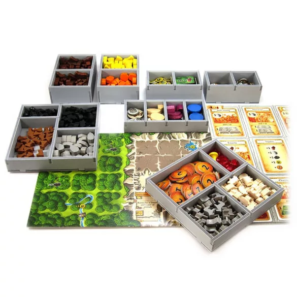 Folded Space Insert for Caverna társasjáték rendszerező betét