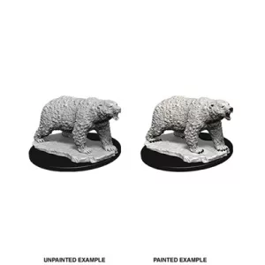 Wizkids Deep Cuts Unpainted Miniatures: Polar Bear-73727