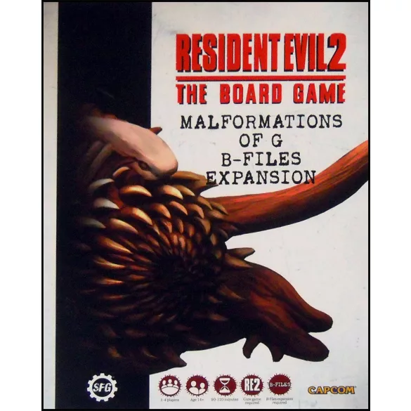 Resident Evil 2: The Board Game - Malformations of G B-Files Expansion társasjáték-kiegészítő - angol kiadás