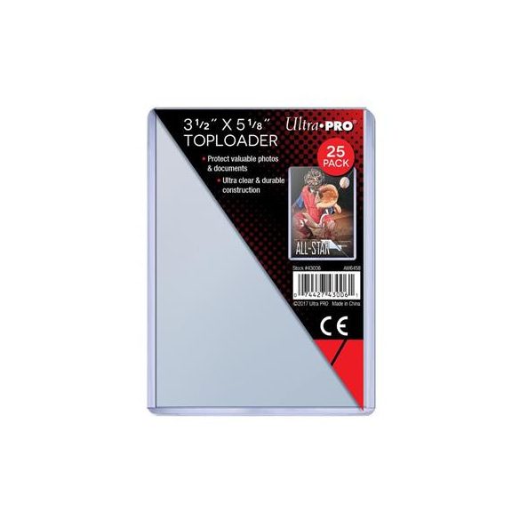 UP - Toploader - 3-1/2" X 5-1/8" (25 pieces)-43006