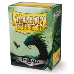 Dragon Shield Matte Sleeves - Emerald (100 Sleeves)-AT-11036
