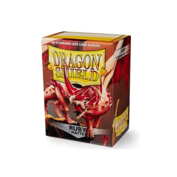 Dragon Shield Matte Sleeves - Ruby (100 Sleeves)-AT-11037