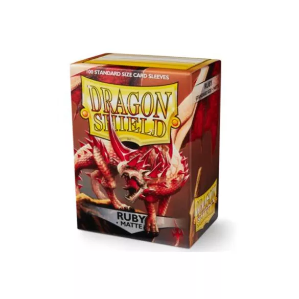 Dragon Shield Matte Sleeves - Ruby (100 Sleeves)-AT-11037