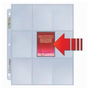 UP - Side Load 9-Pocket Pages - Clear (100 Pages)-82892