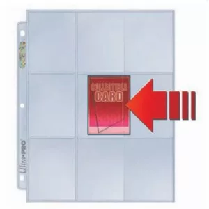 UP - Side Load 9-Pocket Pages - Clear (100 Pages)-82892