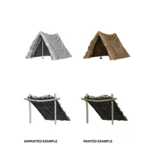 Wizkids Deep Cuts Unpainted Miniatures: Tent & Lean-To-73858