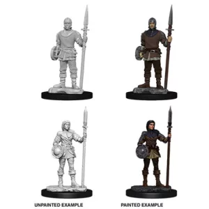 Wizkids Deep Cuts Unpainted Miniatures: Guards-73870