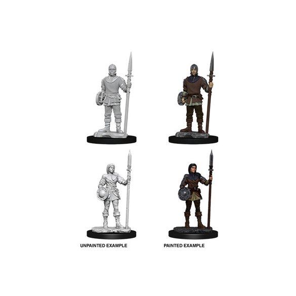 WizKids Deep Cuts Unpainted Miniatures - Guards-WZK73870