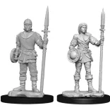 Wizkids Deep Cuts Unpainted Miniatures: Guards-73870