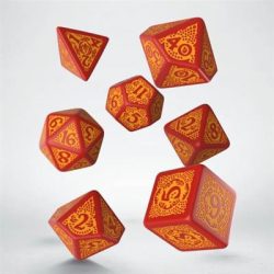 Dragon Slayer Red & Orange Dice Set-SDRS01