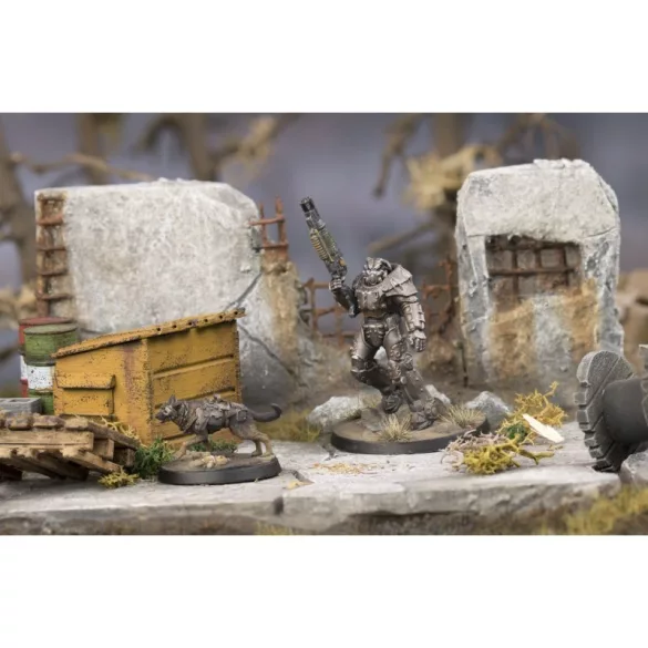 Fallout: Wasteland Warfare - X-01 Survivor & Dogmeat miniatűra készlet (EN)
