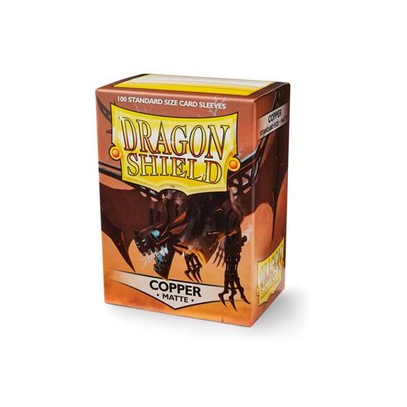 Dragon Shield Standard Matte Sleeves - Copper 'Draco Primus' (100 Sleeves)-AT-11016