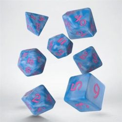 Classic Runic Glacier & pink Dice Set (7)-SCLR05