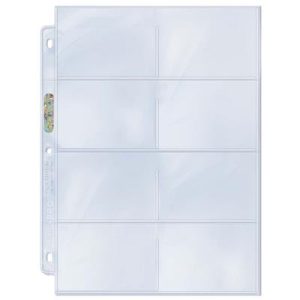 UP - Platinum 8-Pocket Page with 3-1/2" X 2-3/4" (100 Pages)-81421 / 208D