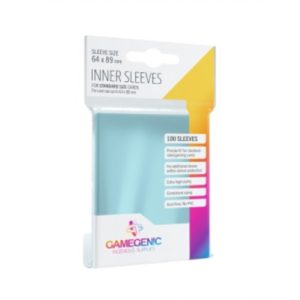Gamegenic - Inner Sleeves - Clear (100 Sleeves)-GGS10013ML