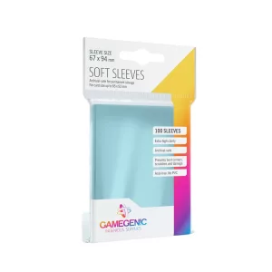 Gamegenic - Soft Sleeves - Clear (100 Sleeves)-GGS10014ML