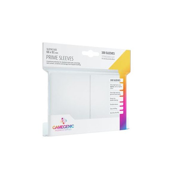 Gamegenic - Prime Sleeves White (100 Sleeves)-GGS10017ML