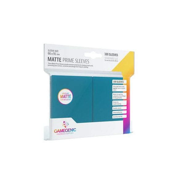 Gamegenic - Matte Prime Sleeves Blue (100 Sleeves)-GGS10028ML