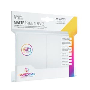 Gamegenic - Matte Prime Sleeves White (100 Sleeves)-GGS10029ML