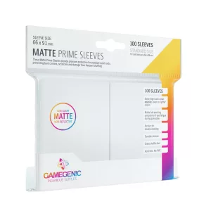 Gamegenic - Matte Prime Sleeves White (100 Sleeves)-GGS10029ML