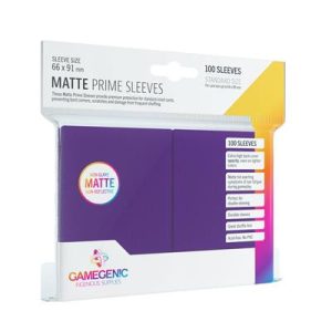 Gamegenic - Matte Prime Sleeves Purple (100 Sleeves)-GGS10033ML
